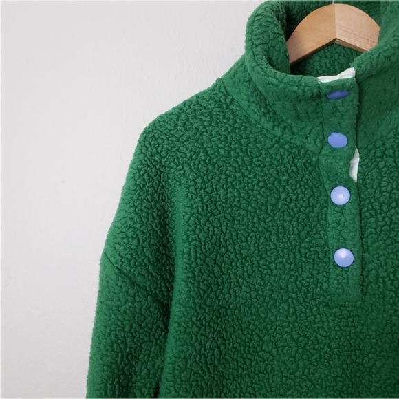 J. Crew Vintage Snap Collar Polartec Sweater - Picture 2 of 13